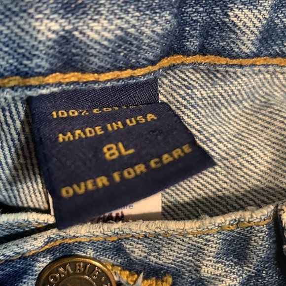 Abercrombie & Fitch Women’s 1892 High Rise Button Fly Distressed Jeans Size 8L - Picture 10 of 10